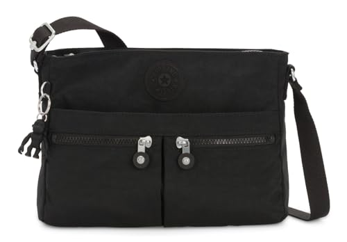 Kipling New Angie Bandolera Pequeña, Black Noir (Negro)