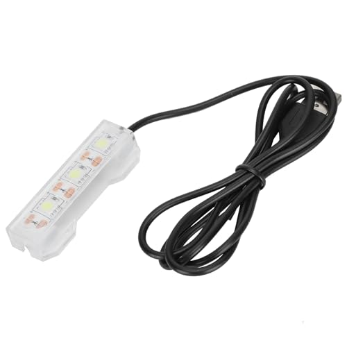 Omabeta Lámpara de Escritorio para Acuario, Luz LED Suave Portátil, Plug and Play, Ligera, Fácil de Usar, para Decoraciones de Acuarios Pequeños