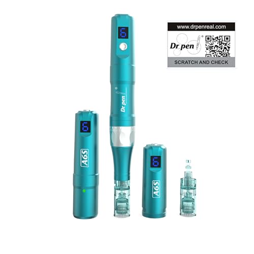 Image of Dr. Pen Ultima A6S (maximum needle length 0.25mm) Professional Wireless Skincare Kit for Face and Body including 30 Cartridges - 10 x 16 Pin, 10 x 36 Pin, 10 x Nano pins