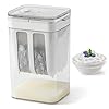 Colino per yogurt greco con coperchio 1100 ml Colino da cucina multifunzionale con filtro a maglia fine per yogurt denso, formaggio, latte di noci, succo di frutta