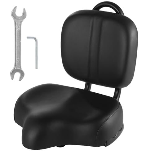 Extra Wide Bike Seat with Backrest