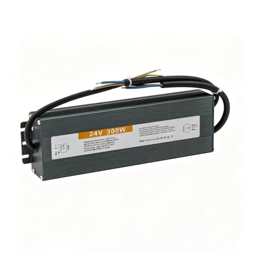 Transformateur LED 24V étanche IP67 driver alimentation ruban LED extérieur 300W