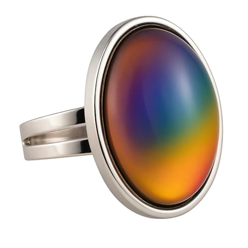 Bewild Original Oval Mood Ring (Adjustable Size) One Size fits All