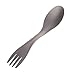 Milltrip Titanium Spoon Fork, Outdoor Portable Titanium Alloy 2 in 1 Spoon Fork Combo for Picnic Camping Traveling