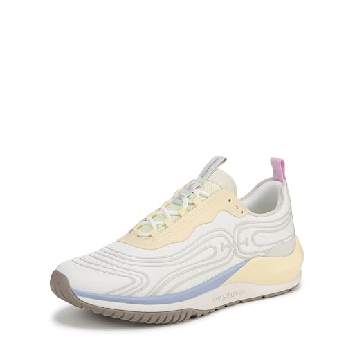 Sam Edelman Women's Miles Sneaker, White/Yellow...