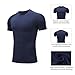 Hovershoes Men's Compression Shirts Short Sleeve Workout Baselayer Quick Dry Athletic T Shirts Sport Running Tops