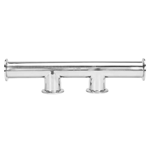 Colector de acero inoxidable de 3,8 cm DERNORD con 2 puertos Tri Clamp para tuberías industriales 7