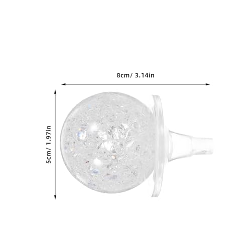 NOLITOY 風水輪汽泡球 氷割れクリスタルボール 卓上噴水用装飾品 オフィス 家 茶台向け耐久性ある水流置物 贈答用スリッシュディスプレイ