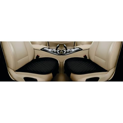 Image of AURAFRESH Car Seat Protector Cushions Cover, Airbag friendaly. (Black, 3PC Front& Rear SEAT)