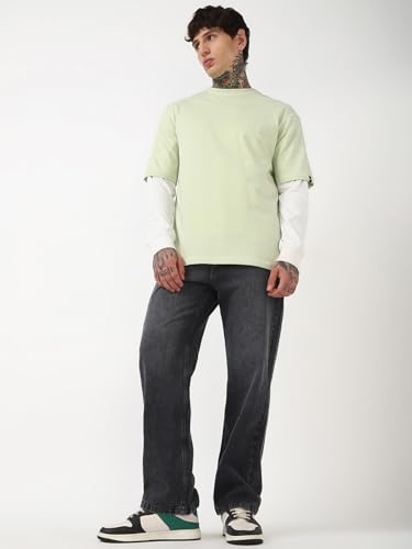 Image of Bewakoof Men's Baggy Fit Jeans