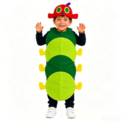Petitebella Combined Novelty Children Costume (Caterpillar One Size)
