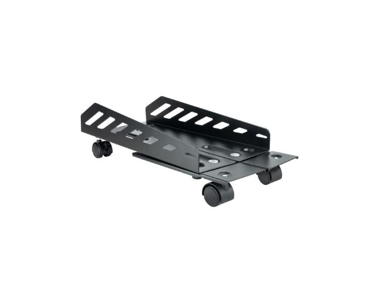 Soporte metálico para CPU con ruedas, diseño robusto y fácil movilidad, ideal para espacios de trabajo, materiales duraderos miniatura 1