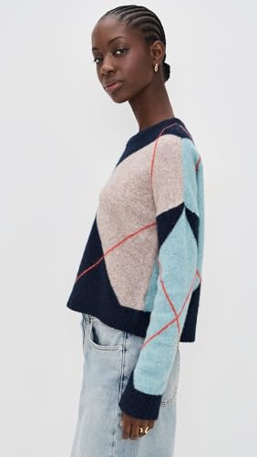 Stateside Women's Argyle Crew Neck Sweater4