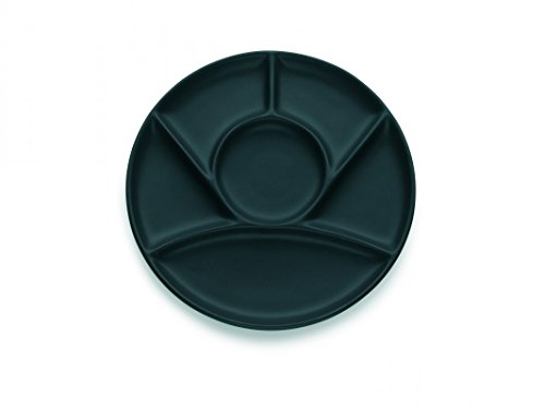 Kela \"Chalet Fondue Käsefondue Teller, Keramik, Schwarz, 23 cm Kela \"Chalet Fondue Käsefondue Teller, Keramik, Schwarz, 23 cm