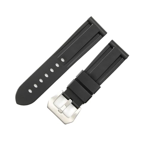 SUNJIA o[EHb`oh 20mm 22mm 24mm 26mm Xgbv plCuXbg Xgoh Yxg X|[c VRXgbvɑΉ(Black-silver,22mm)