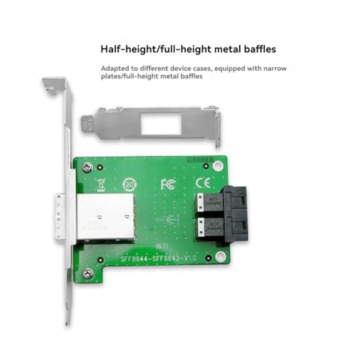 Tarjeta de expansión de 12 G y 2 puertos SFF-8644 a SFF-8643 con diseño mini 2