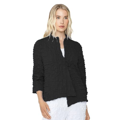IC Collection Textured Asymmetric Jacket