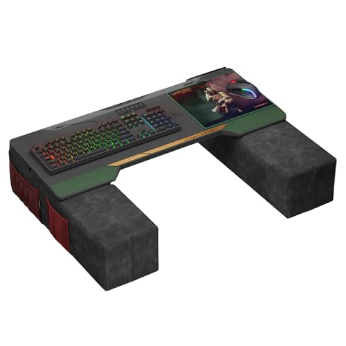 Couchmaster CYCON³ Samurai Edition mit Horizonlight-Stange, ultimativer ergonomischer USB-Hub, Gaming-Schreibtisch für Couch und Bett, kompatibel mit Allen Tastaturen und Maus/Mäusen, Laptops, PCs