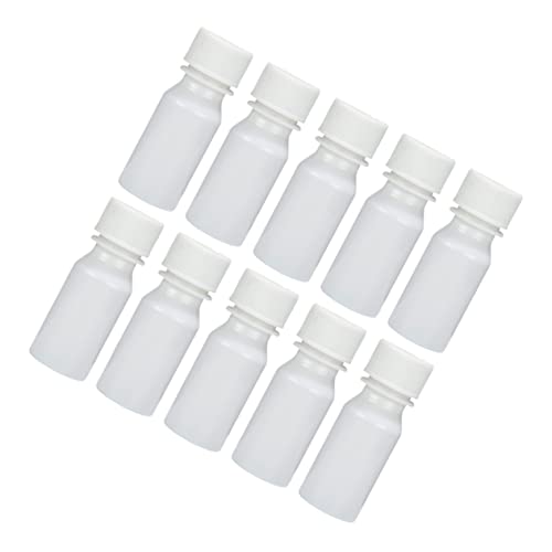 Unomor 20ml Amber Bottles Sealed Dispensing Bottles Smooth Bottom for and Applications Random Color