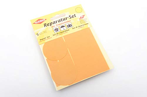 Kleiber - Juego de Parches de reparación para Ropa, de Nailon, autoadhesivos, 5 Piezas, Color Color Beige