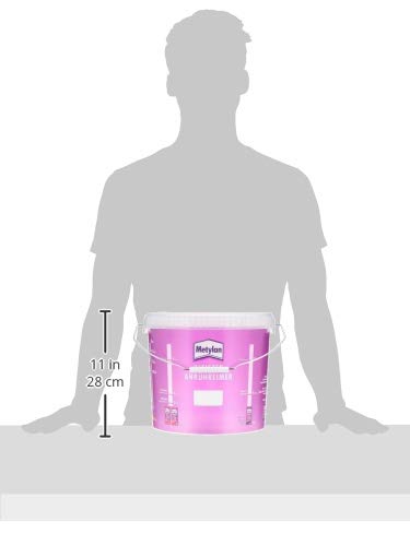 Metylan Tapeziereimer, 10 Liter Fassungsvermögen, einfaches Anrühren durch Skala, transparent, 1 Eimer (Stück)