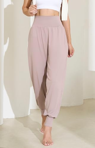 Women's Yoga Joggers Cuffed Loose Workout Sweatpants Lounge Comfy