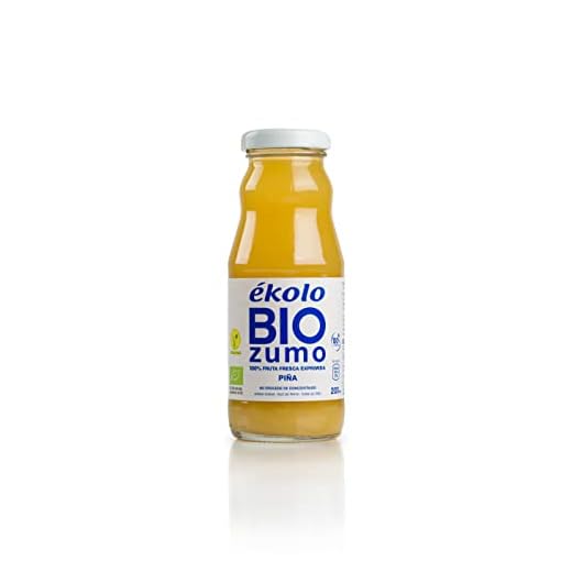 Ekolo Zumo De Piña Ecológico, 100% Exprimido, 12 Botellas * 200Ml 2400 ml