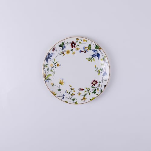 Image of GOLDEN QUEEN'S 18 Piece Dinner Set - Serving 6 | Perfect for Hosting and Daily Meals | Microwave Safe | Includes 6 Dinner Plates, 6 Small Bowls & 6 Side Plates - Summer Florals