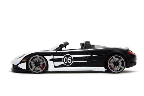 Hyper-Spec 1:24 Porsche Carrera GT 2005 Negro miniatura 7