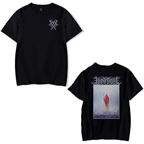 OUHZNUX T Shirt Unisex Lorna Shore Printed Hip Hop Rap Short Sleeve Heavy Cotton Street Rock Band T-Shirt XS-4XL Cover