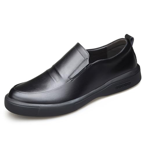 Men's Oxfords Men's Dress Shoes Round Toe Slip Low Top Lug Sole Dress Shoes Breathable Casual Tuxedo Leather Shoes