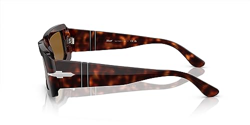 Image of Persol Unisex Sunglasses Black Frame, Green Lenses, 54MM