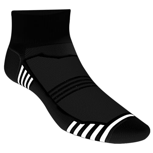 Cushioned Socks for Men, Moisture Wicking Sports Socks, Padded Socks for Men, Men's Dry Fit Socks