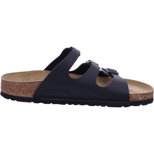 Image of Birkenstock Women's Florida Soft Footbed Birko-Flor Black Sandals - 41 M EU / 10-10.5 B(M) US