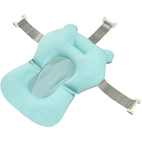 SNOWINSPRING Baby Shower Bath Tub Pad Non- Bathtub Support Mat Safety Security Bath Support Cushion Foldable Soft Pillow-1 Cover