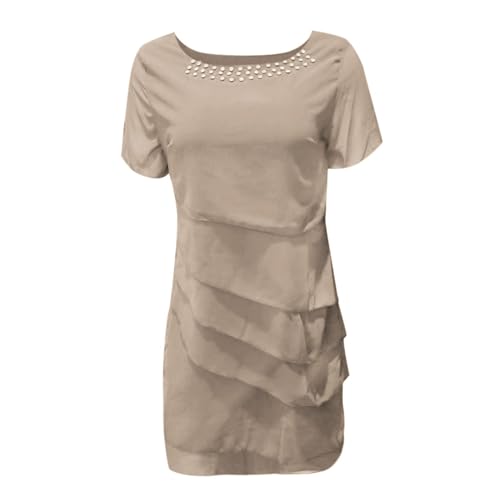 Robe d'été fluide col rond résolvant le dilemme du style et du confort - 3