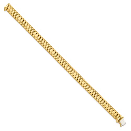 IceCarats 14K Solid Yellow Gold Mens 8 inch Link Chain Bracelet4