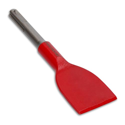 WERHE Burin SDS Plus 40 x 150 mm – Burin plat pour le burinage du béton et le retrait de carrelage – Accessoire robuste pour marteaux perforateurs et marteaux de démolition