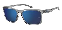 Under Armour Men's UA ASSIST 2 Sunglasses, Grey Blue, 57 mm