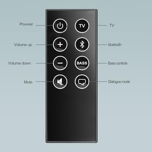 Image of for Soundbar Remote Control Replacement for Bose Solo 5 10 15 Sound Bar, for Bose Solo Soundbar Series II and TV Speaker(Black)