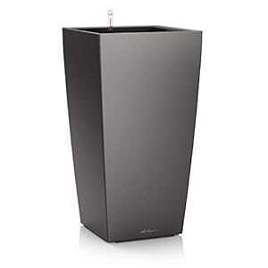 LECHUZA CUBICO Premium 50 Anthrazit Metallic Übertopf