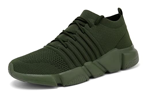 Image of GSLMOLN Mens Womens Fashion Sneakers Unisex Slip on Ultra-Sock Knit Soft Sole Breathable Lightweight Casual Walking Shoes