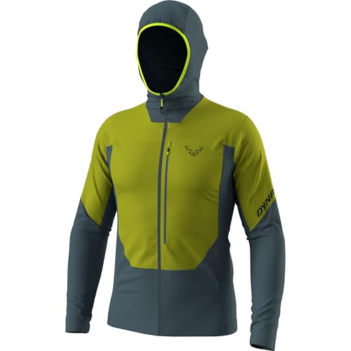 Veste DYNAFIT Traverse Ins Hoodie homme golden lime taille M pour randonnée active
