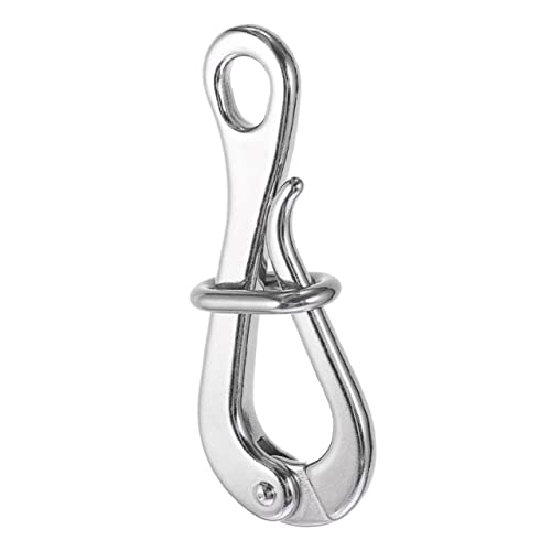 KICHOUSE Quick Release Stainless Steel Boat Hook Durable Fishing Hook for Life Rafts Sturdy and Convenient Design for Garage Workshop and Storage