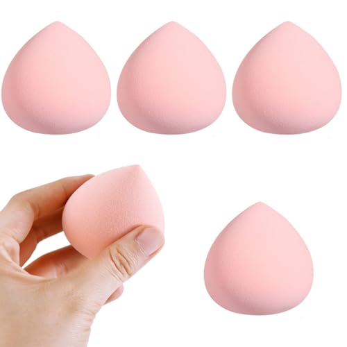 4Pcs Marshmallow Makeup Sponges Ultra Soft Latex-Free Expanding Beauty Blenders for Flawless Powder Foundation & Concealer Application