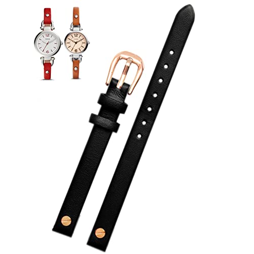 Bracelet montre cuir 8mm avec vis pour réparer Fossil ES4000 3745