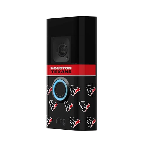 Image of All-New Limited Edition, Official NFL Faceplate for Ring Doorbells - Video Doorbell 3, Video Doorbell 3 Plus, Video Doorbell 4, Battery Doorbell Plus, and Battery Doorbell Pro | Houston Texans