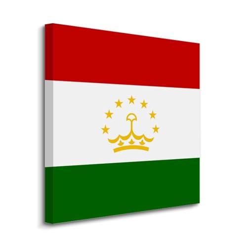 Bandera de Tayikistán en lienzo Yelolyio para un dormitorio con estilo