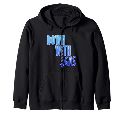 Funny Down With Gas Scuba Diver Diving With Gas Zip Hoodie