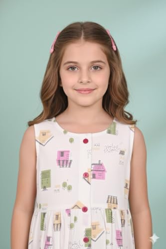 Image of VIKITA 2017 Girls Embroidery Cotton Long Sleeve Flower Dresses LH5460 for 1-8 Years ?-
